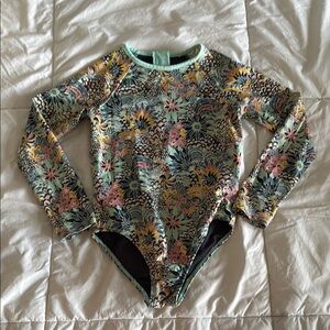 Roxy floral Long Sleeve Kids One Piece